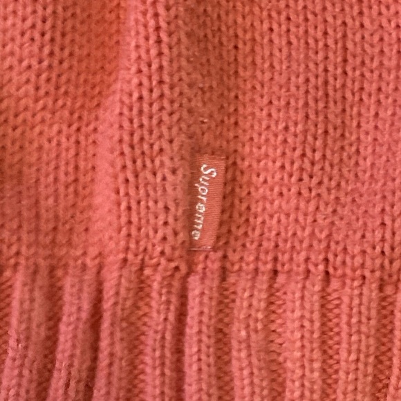 Supreme Men's Vibrant Orange Crewneck Sweater Sz Large - Picture 5 of 8